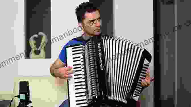 A Bulgarian Accordion Player Performs On Stage, Surrounded By Enthusiastic Audience Members Bright Stage Bulgarian Accordion Music In Traditional And Contemporary Styles