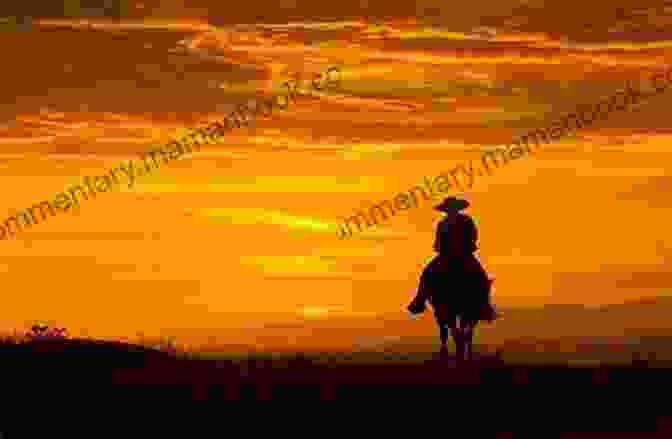 A Cowboy Riding A Horse Into The Sunset Hitching The Cowboy (Circle B Ranch 1)