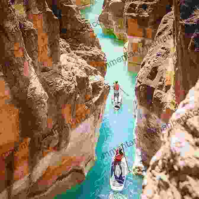 A Kayaker Paddles Through A Rapid In The Grand Canyon. The Emerald Mile: The Epic Story Of The Fastest Ride In History Through The Heart Of The Grand Canyon