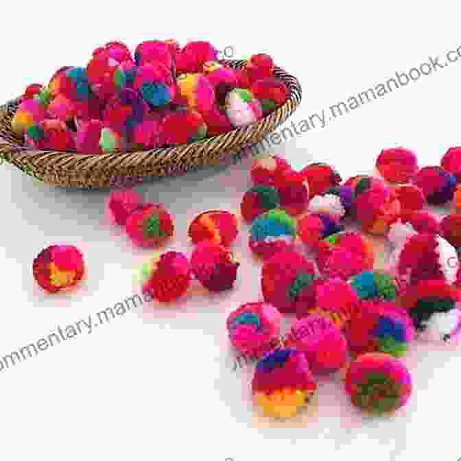 A Photo Of A Group Of Colorful Yarn Pom Poms 10 Minute Yarn Projects (10 Minute Makers)