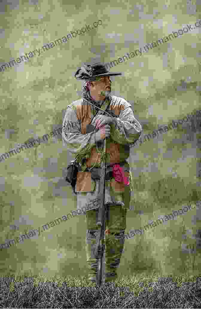 A Portrait Of Buckwheat Adam Bushnell, A Rugged Frontiersman With A Long Beard And Piercing Eyes, Wearing A Fur Hat And Buckskin Clothing. Buckwheat Adam Bushnell