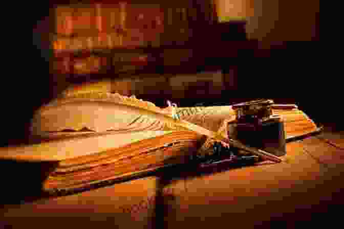 A Vintage Book Of Poetry Lying Open On A Wooden Table, Surrounded By A Quill Pen And Inkwell Gondal S Queen: A Novel In Verse
