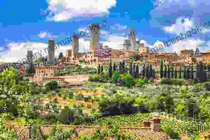 A Young Woman Stands On A Hilltop Overlooking A Medieval Village In Tuscany. Pasquino: A Medieval Short Story (Once On A Hill In Tuscany 5)