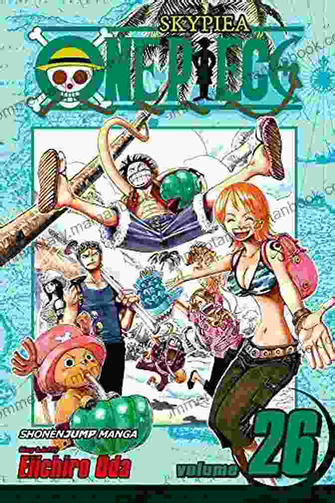 Adventure On Kami Island Graphic Novel Cover, Featuring Luffy And Zoro Standing On A Rocky Shore One Piece Vol 26: Adventure On Kami S Island (One Piece Graphic Novel)