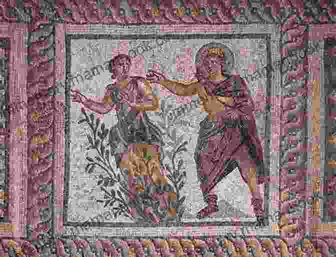 An Ancient Roman Mosaic Depicting The Transformation Of Daphne Into A Laurel Tree, A Scene From Ovid's Metamorphoses. The Metamorphoses Ovid