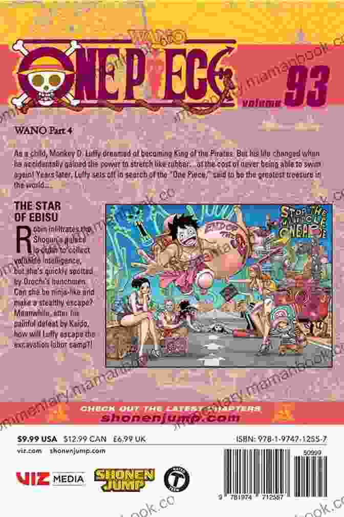 Cover Of One Piece Vol 93, Featuring Luffy And Chopper In Ebisu Town One Piece Vol 93: The Star Of Ebisu