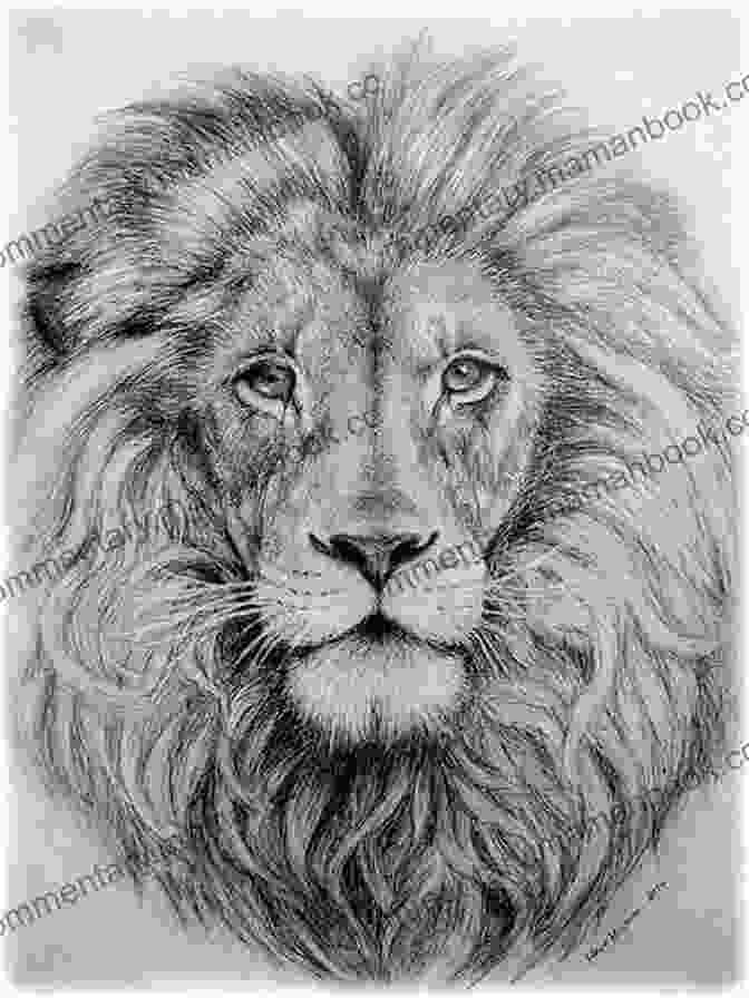 Drawing Of A Lion's Head With A Detailed Mane. HOW TO DRAW ANIMALS: Essential Guide On How To Draw Animals