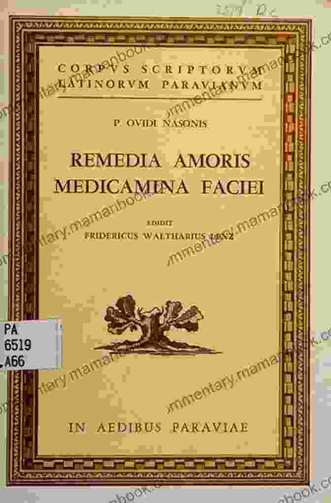 Image Of Ovid's Remedia Amoris The Love Poems: The Amores Ars Amatoria And Remedia Amoris