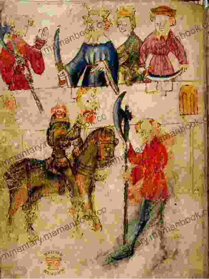 Manuscript Illustration Of Sir Gawain Beheading The Green Knight Sir Gawain And The Green Knight: A New Verse Translation In Modern English