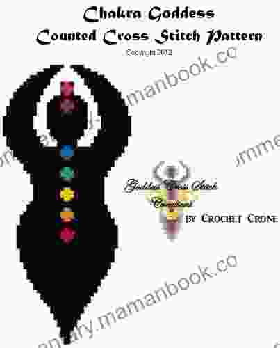 Chakra Goddess Counted Cross Stitch Pattern